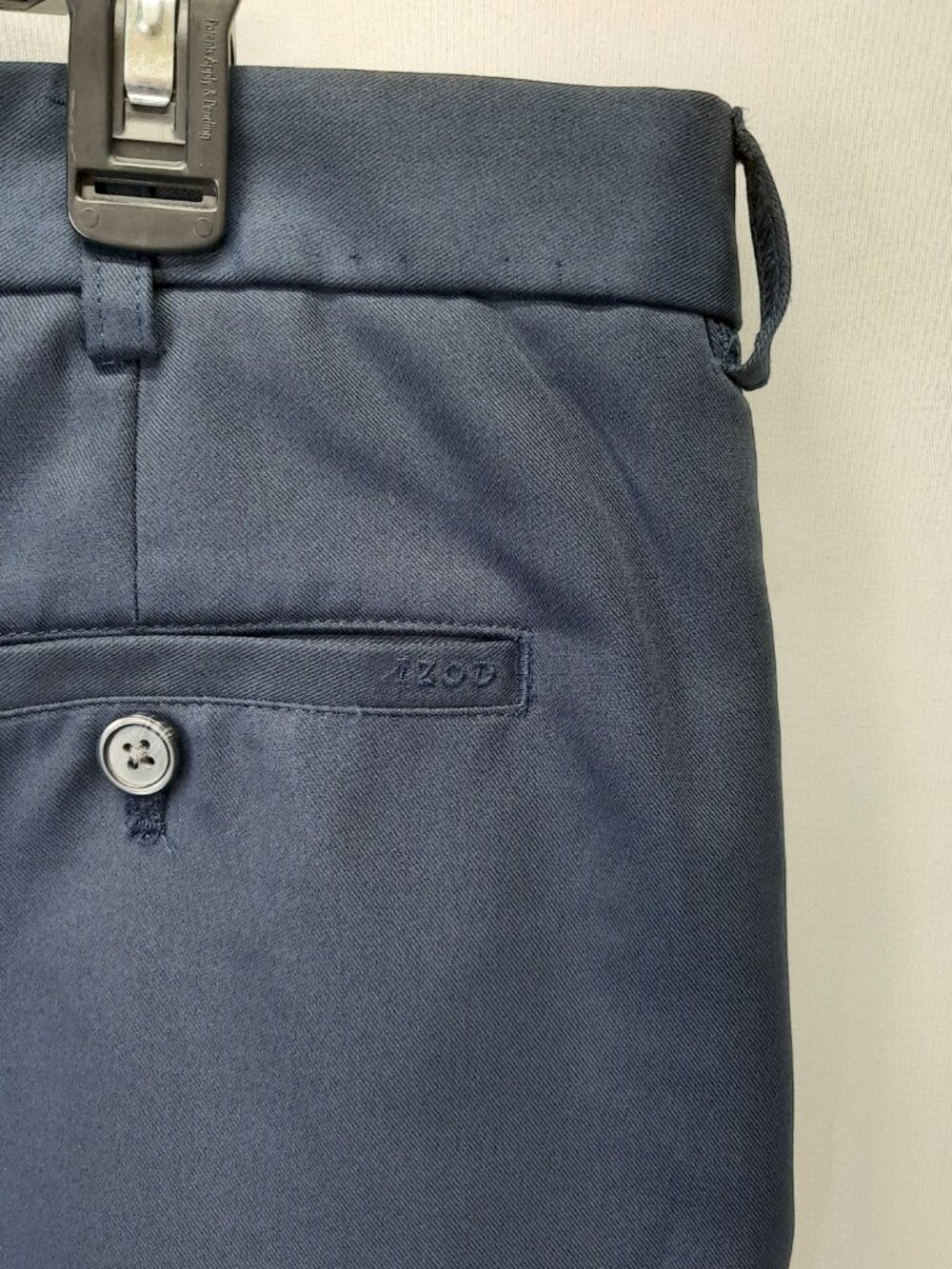 IZOD Golf Shorts Men's 38 Navy Blue Pleated Performance Polyester 9" Inseam - Picture 5 of 9